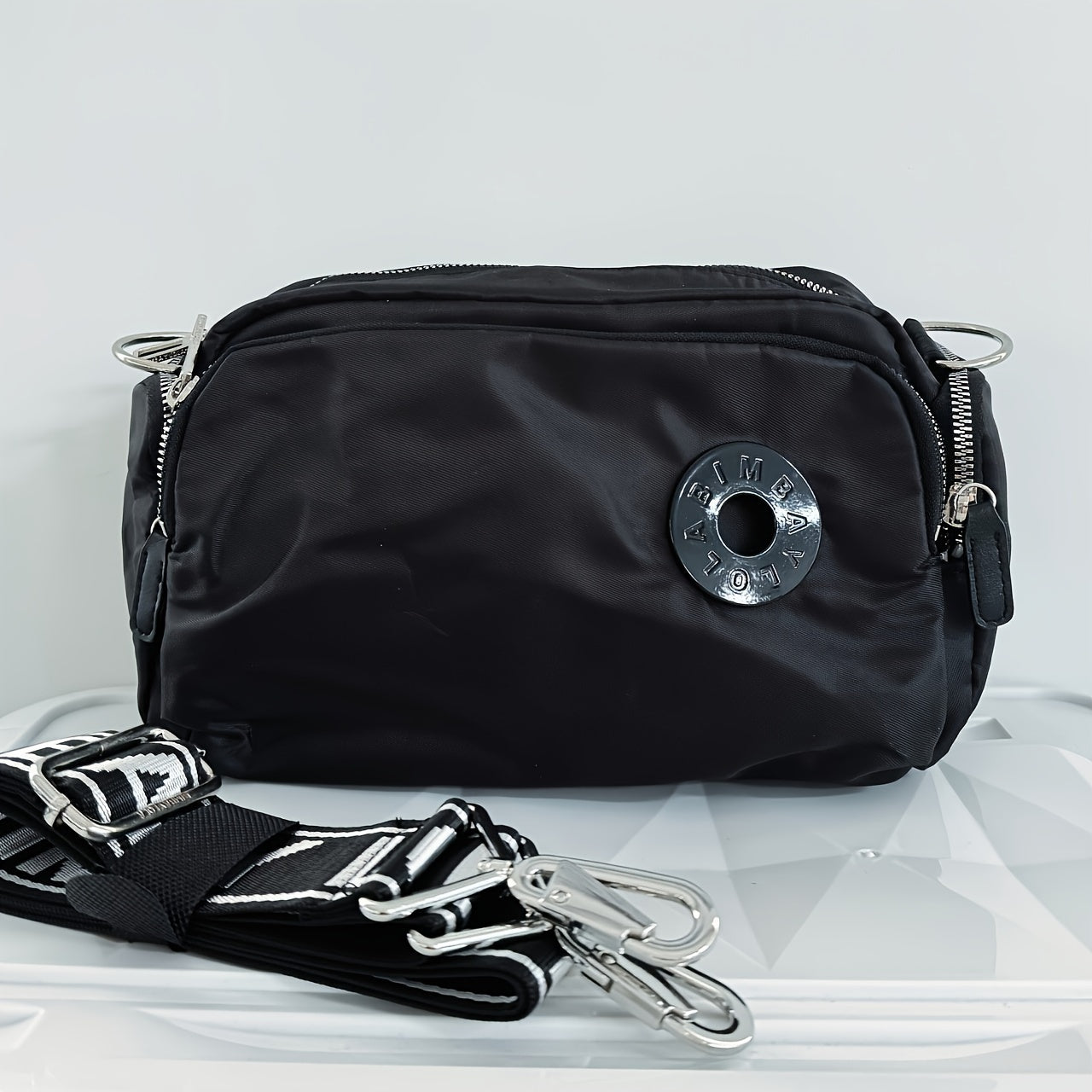 Fashion Nylon Crossbody Bag - Simple Casual Sling Chest Bag & Purse
